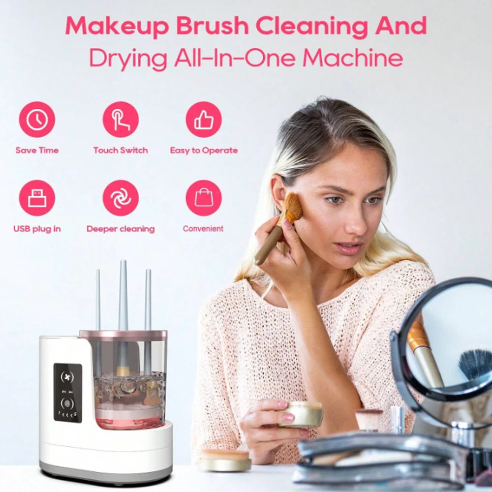 Elevate Your Beauty Routine with Our Exclusive Electric Makeup Brush Cleaner - Perfect Valentine's Day Gift for Her!