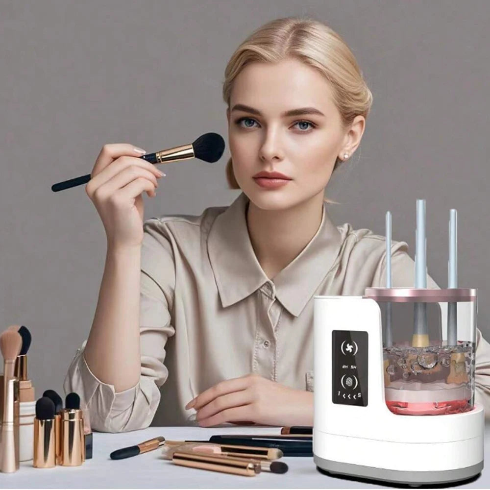 Elevate Your Beauty Routine with Our Exclusive Electric Makeup Brush Cleaner - Perfect Valentine's Day Gift for Her!