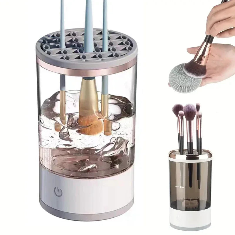 USB Rechargeable Electric Makeup Brush Cleaner - Quick, Portable & Efficient Brush Cleaning Solution