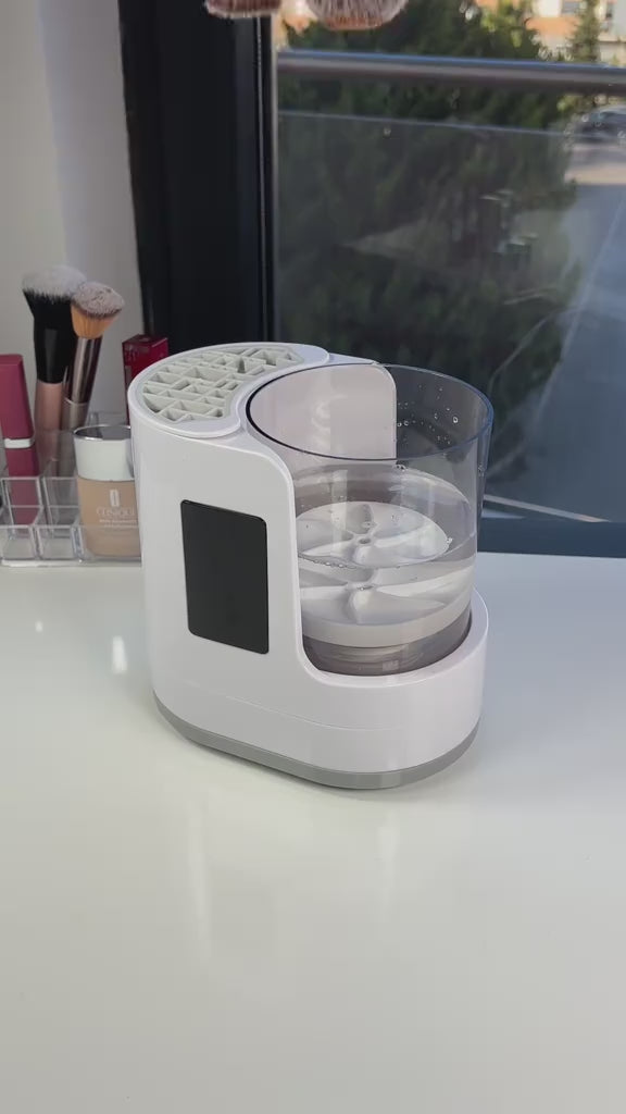 Quick Clean Pro: Portable Electric USB Makeup Brush Cleaner + Dryer